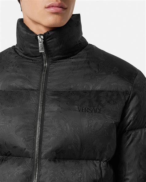 versace puffer coat mens|Versace Men's Barocco Puffer Jacket .